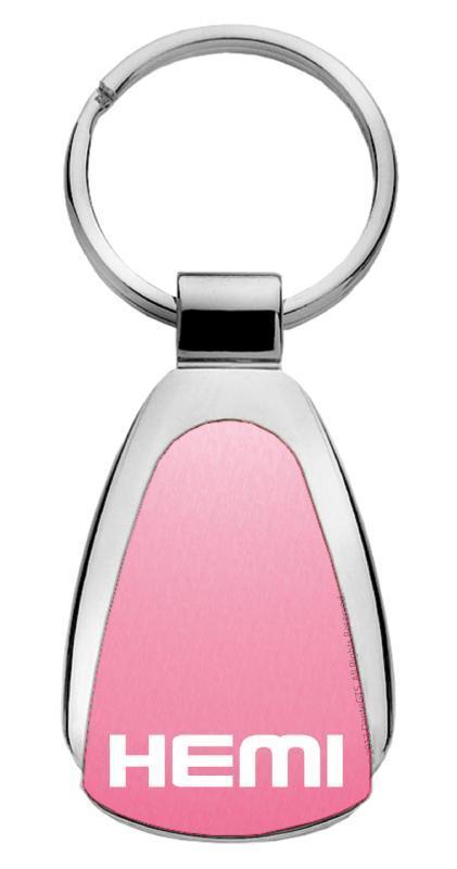 Pink Hemi Tear Drop Authentic Key Chain - Click Image to Close